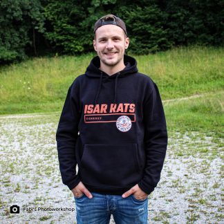 Hoodie Isar Rats Eishockey (Unisex schwarz)